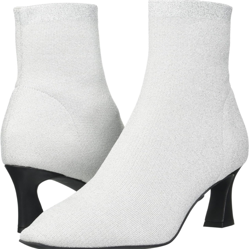 Sanctuary Women's Spendor Ankle Silver Heeled Boots